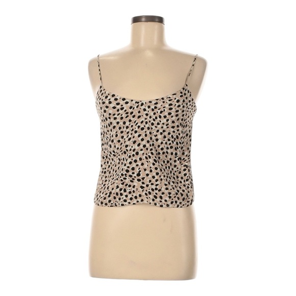 & Other Stories Stockholm Atelier Spaghetti Strap Leopard Tank Top Size 8 - Picture 3 of 5